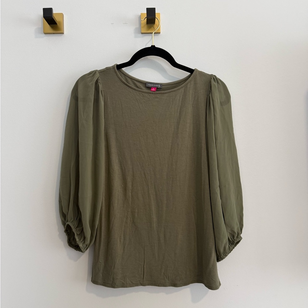 Vince Camuto Khaki Women's Blouse